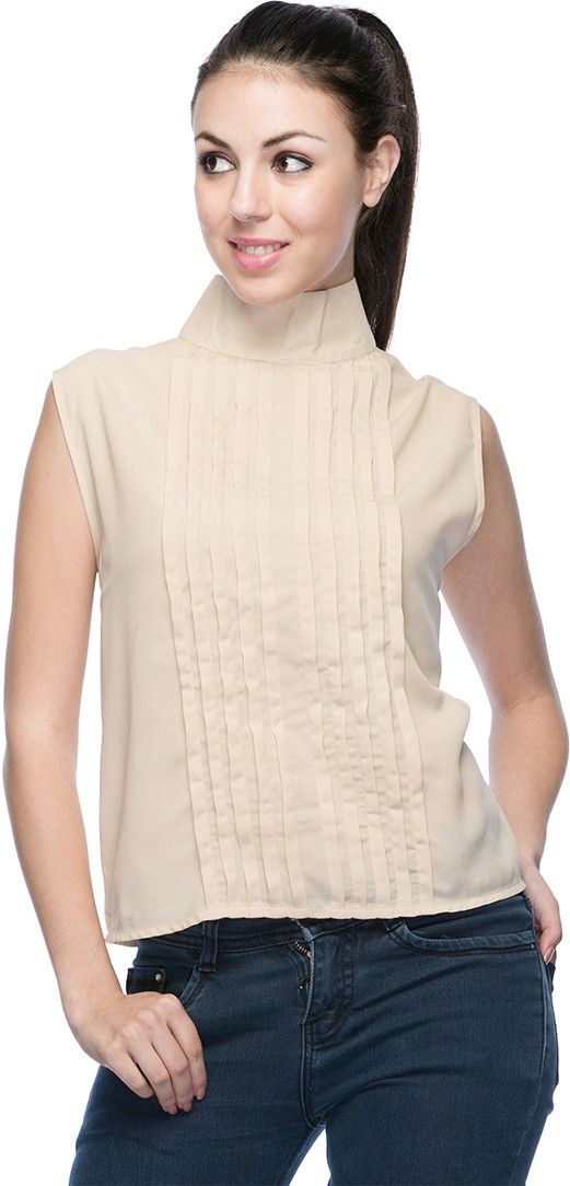 Aaliya Casual Sleeveless Solid Women's Top