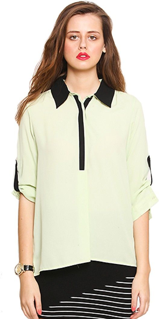 Zink London Casual Full Sleeve Printed Women's Top