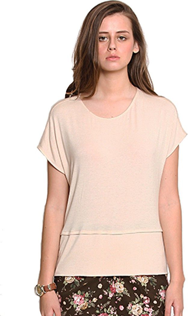 Zink London Casual Short Sleeve Solid Women's Top