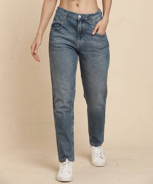 Women Regular Mid Rise Blue Jeans