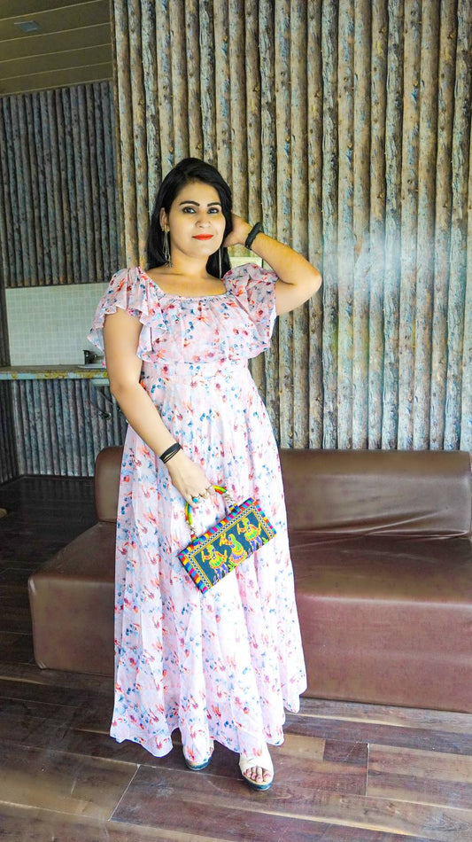 Women Maxi Multicolor Full Length Dress