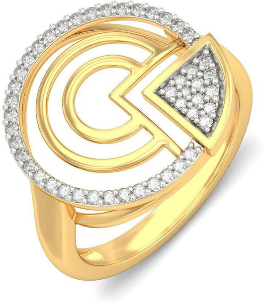 BlueStone Soar Free Yellow Gold Diamond 14 K Ring