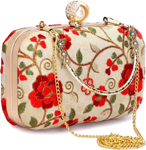 Party White, Pink, Green  Clutch