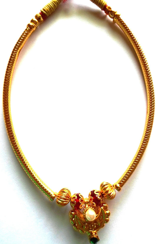 Aahana Creations Aahana Collections Necklace Chain Yellow Gold Plated Alloy Necklace