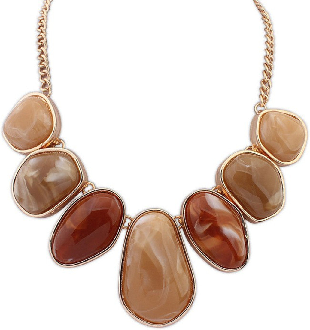 Aaishwarya Brown Delight Alloy Necklace