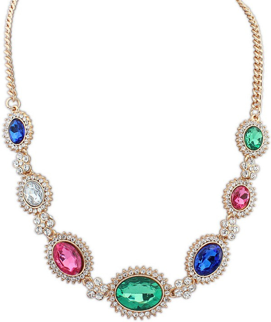 Aaishwarya Glim Glam Crystal Crystal Alloy Necklace