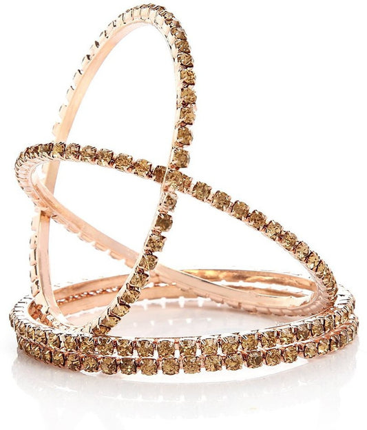 GoldNera Alloy Rose Gold Bangle Set