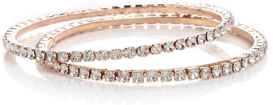 GoldNera Alloy Rose Gold Bangle Set