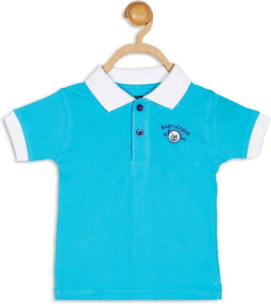 612 League Solid Baby Boy's Flap Collar Neck T-Shirt