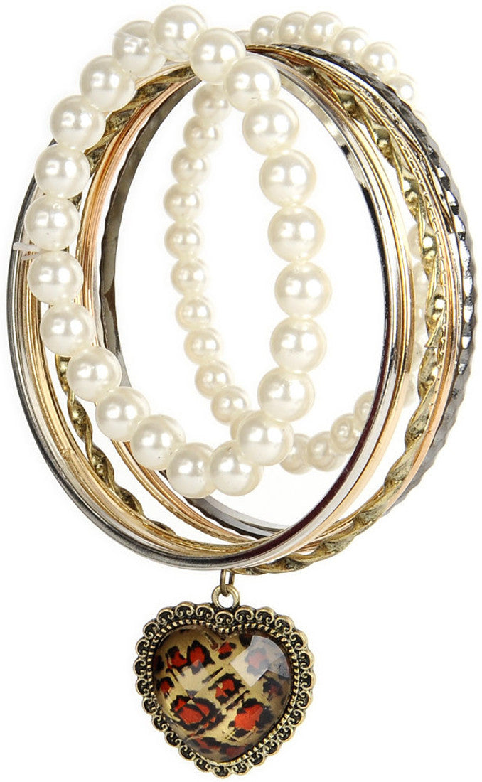 Crunchy Fashion Alloy Bangle Set