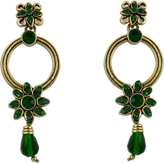 The Fine World Exclusive Pattern For Baby Girls Brass Zircon Metal Drop Earring