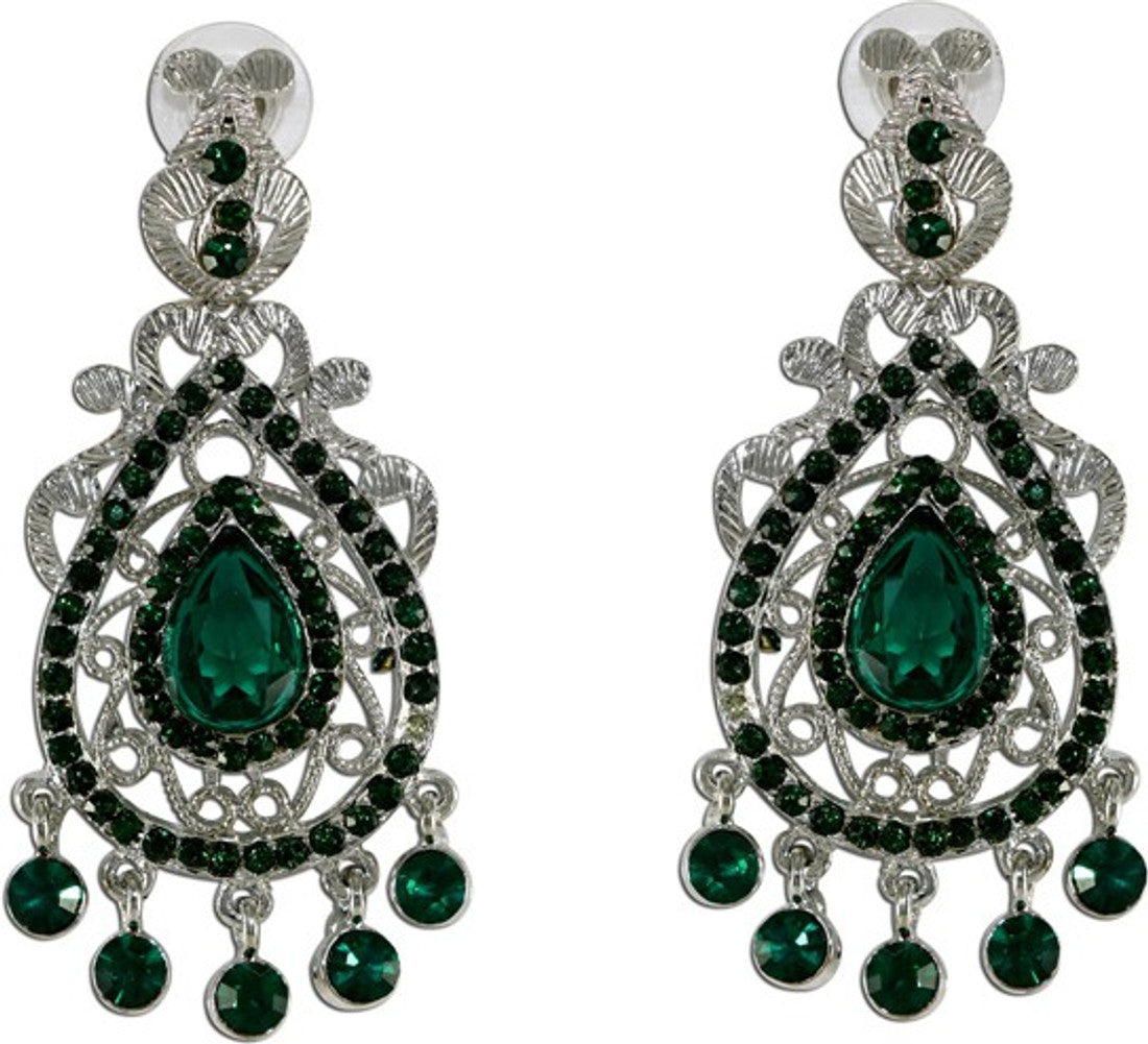 The Fine World Style Symbol For Girls Silver  K Zircon Metal Drop Earring