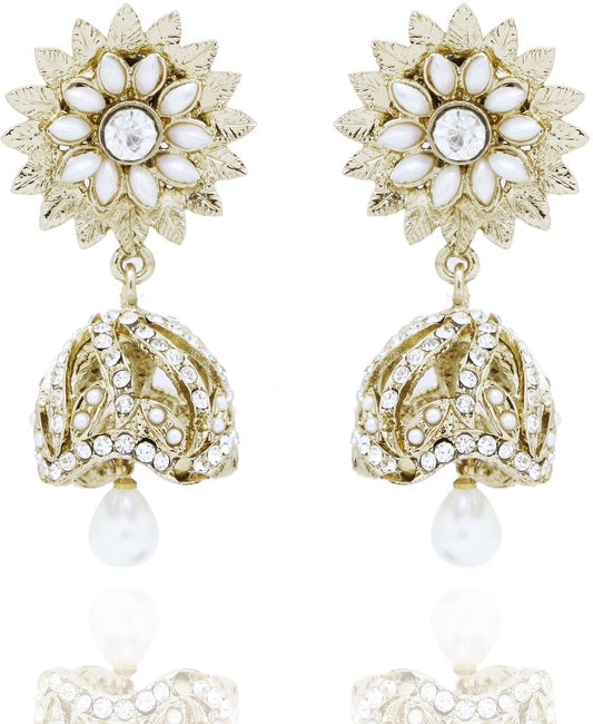 Forever Carat Elegant Jewel Alloy Jhumki Earring