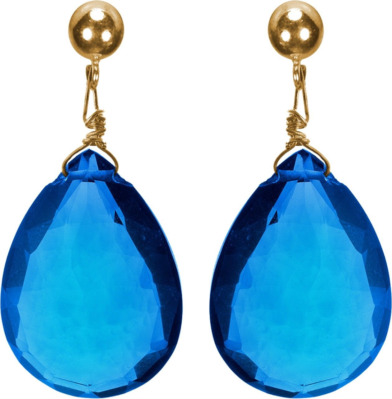 Pearl Paradise Hydro Golden Topaz Yellow Gold Quartz Alloy Drop Earring