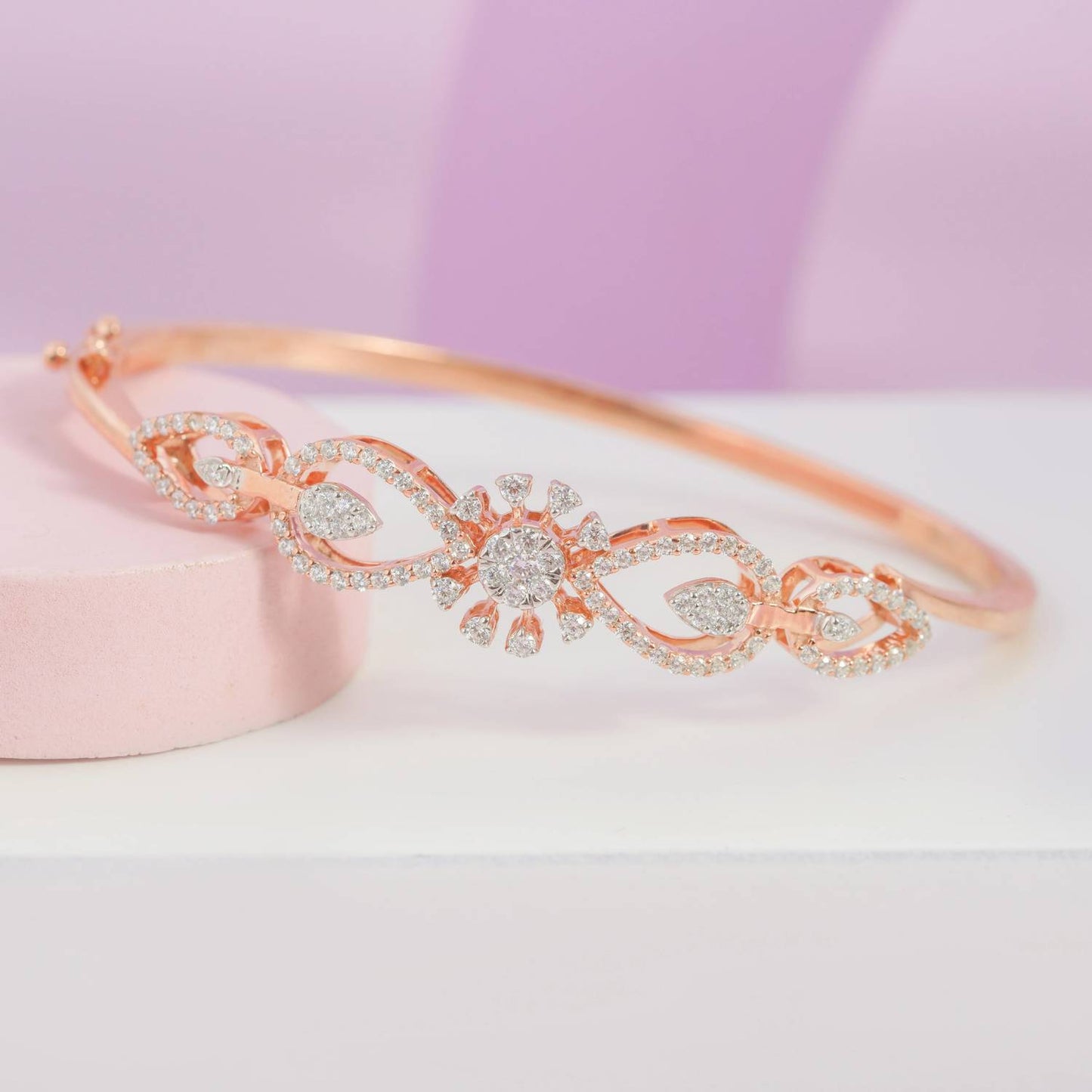 Alloy Diamond Silver Bracelet