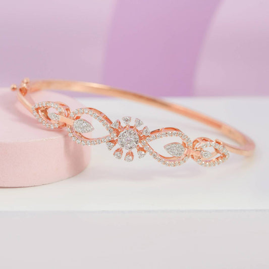 Alloy Diamond Silver Bracelet