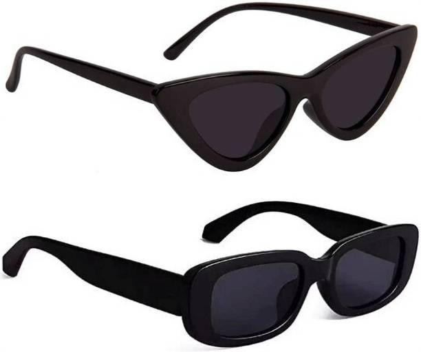 UV Protection Cat-eye, Retro Square, Rectangular Sungla...