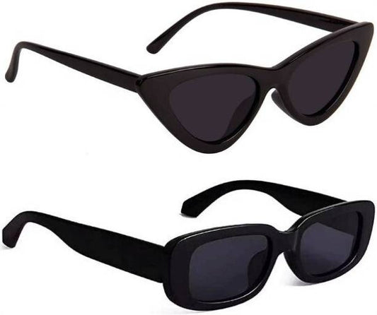 UV Protection Cat-eye, Retro Square, Rectangular Sungla...