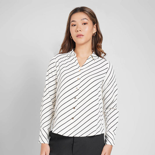 Women Regular Fit Striped Casual Shirt