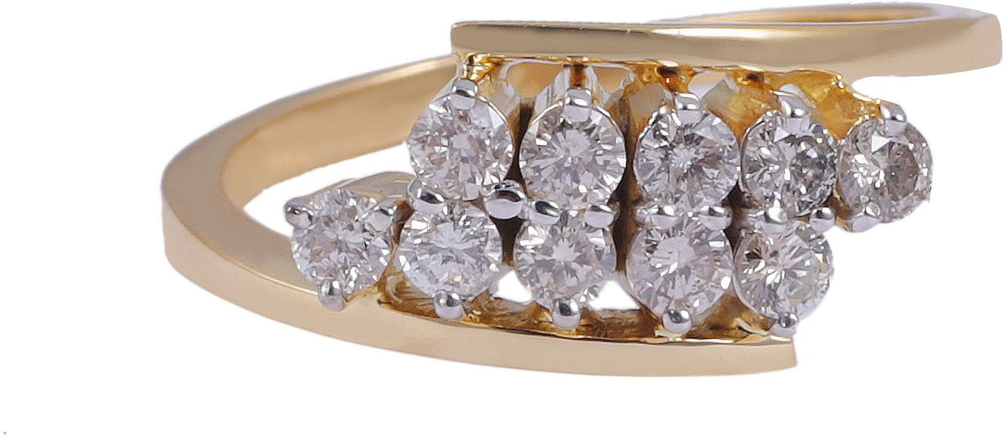 Jisha Rhythm Of Love Gold Diamond 14 K Ring