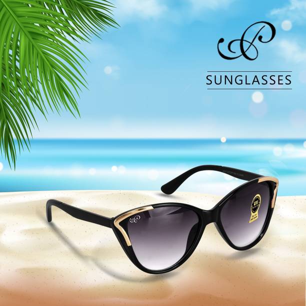 UV Protection Cat-eye Sunglasses (55)