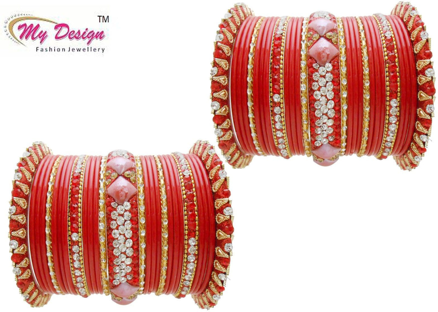 My Design Lac 8K Yellow Gold Bangle Set