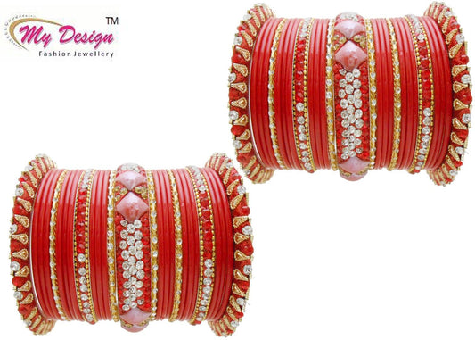 My Design Lac 8K Yellow Gold Bangle Set