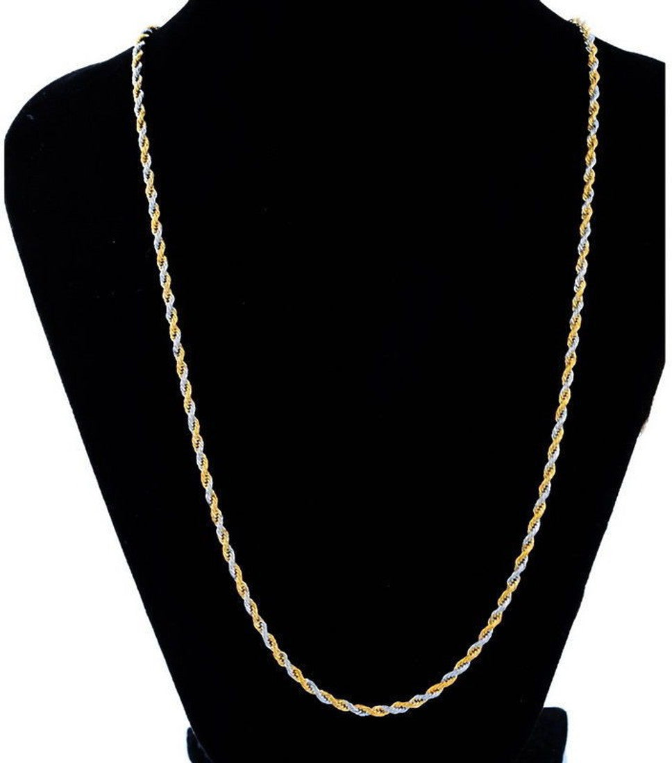Magic 22K Yellow Gold Plated Brass Chain