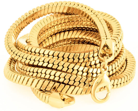 Magic 22K Yellow Gold Plated Brass Chain