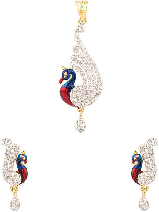 Voylla Artifictial Enamel Textured Alloy Jewel Set