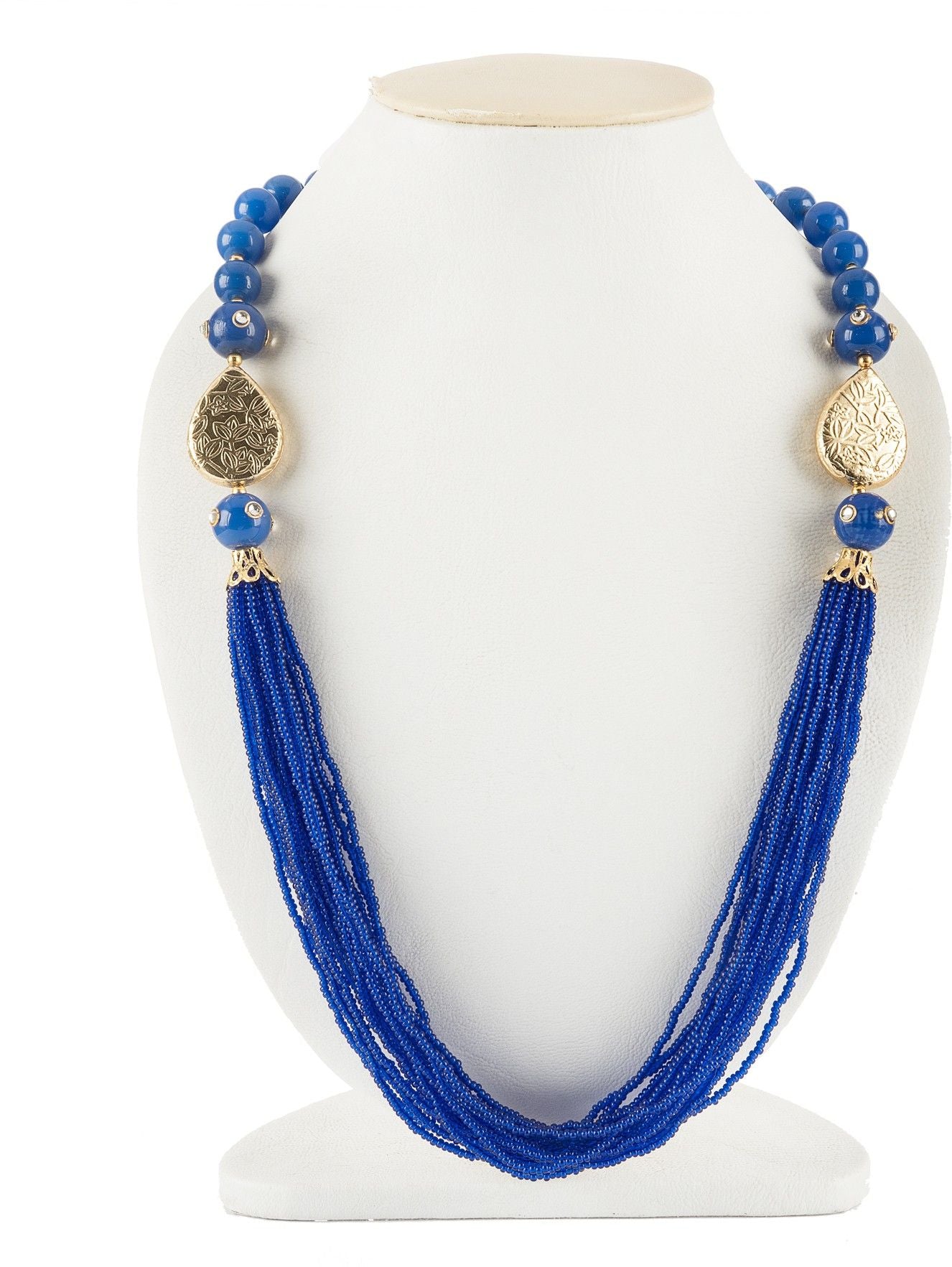 99HomeMart Blue Wondar Pearl Alloy Necklace