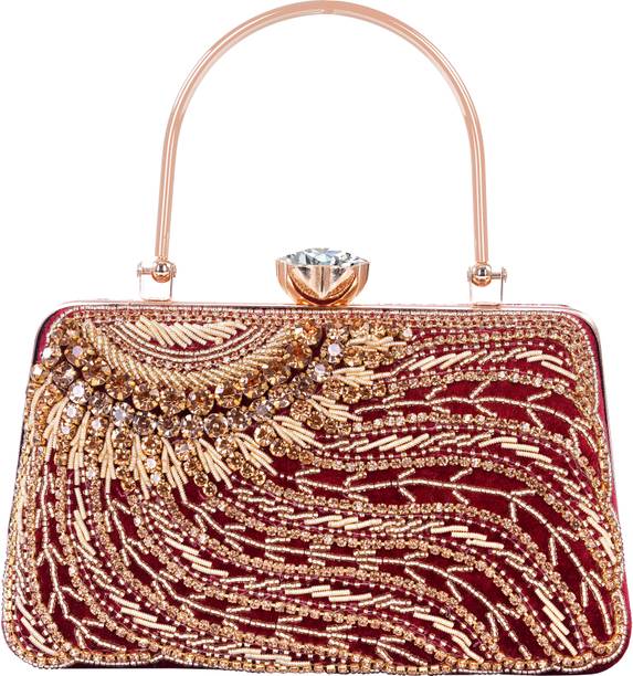 Party Maroon  Clutch