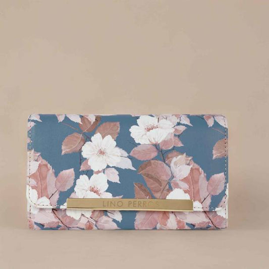 Women Casual Blue Artificial Leather Wallet