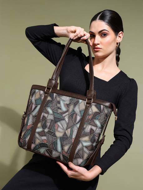 Women Green, Brown Shoulder Bag
