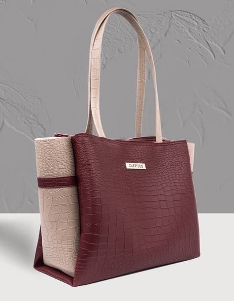 Women Maroon, Beige Shoulder Bag