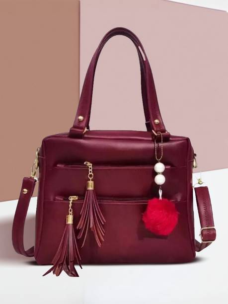 Women Maroon Hand-held Bag