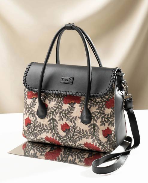 Women Red, Beige Satchel