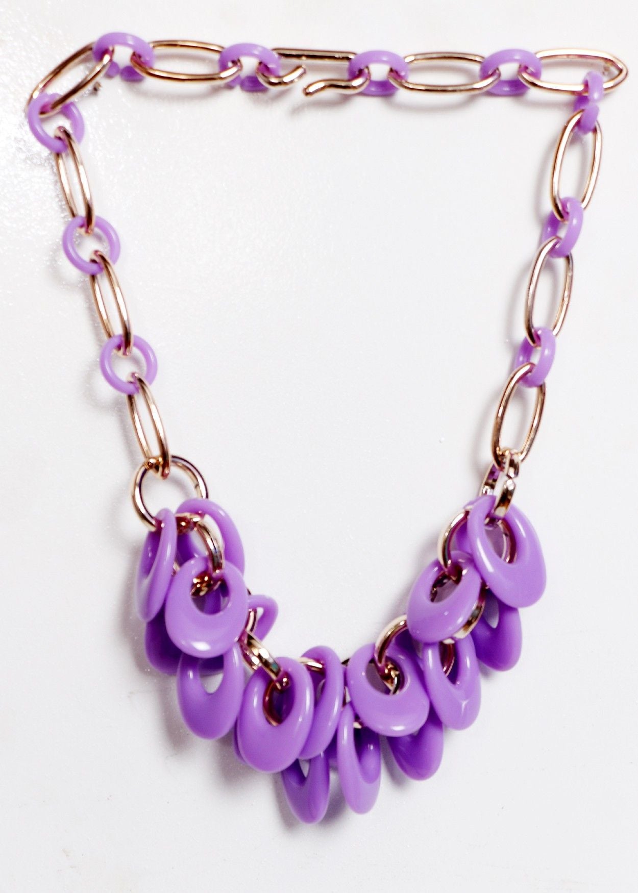 Greek Sojourn Brass Plated Acrylic Necklace