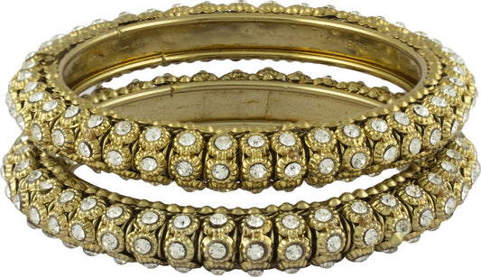 R18Jewels-Fashion&U Royal ANTIQ Metal Crystal Bangle Set