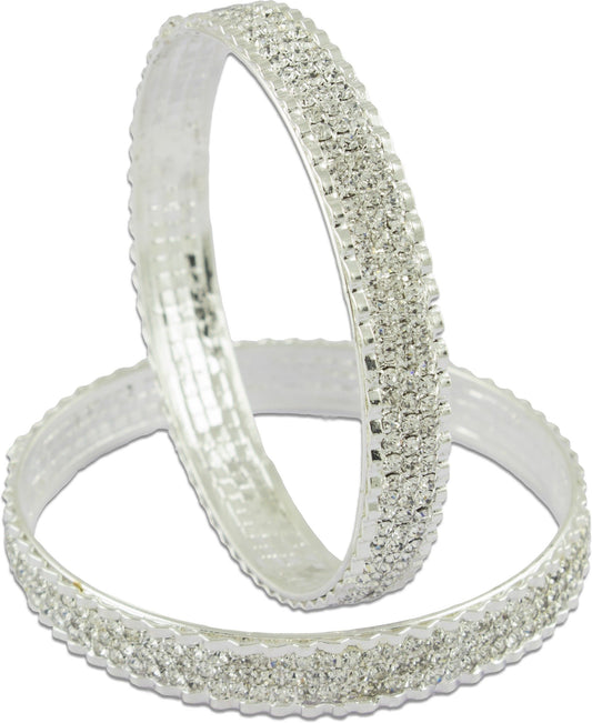 R18Jewels-Fashion&U Glittering Sparkling Metal Crystal Bangle Set