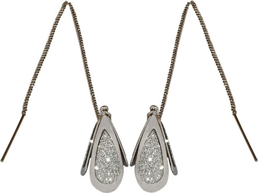 Sparkling Drop Fashion Sparkle Stainless Steel Dangle Earring