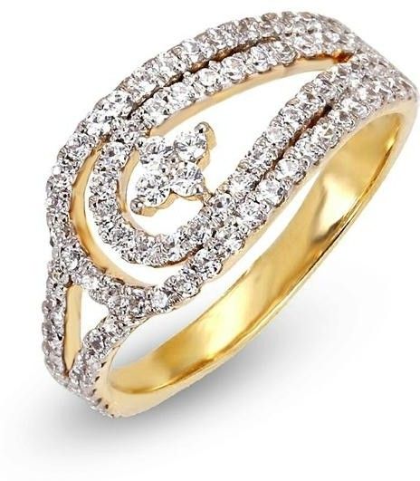 Shashvat Jewels Yellow Gold Diamond 14 K Ring