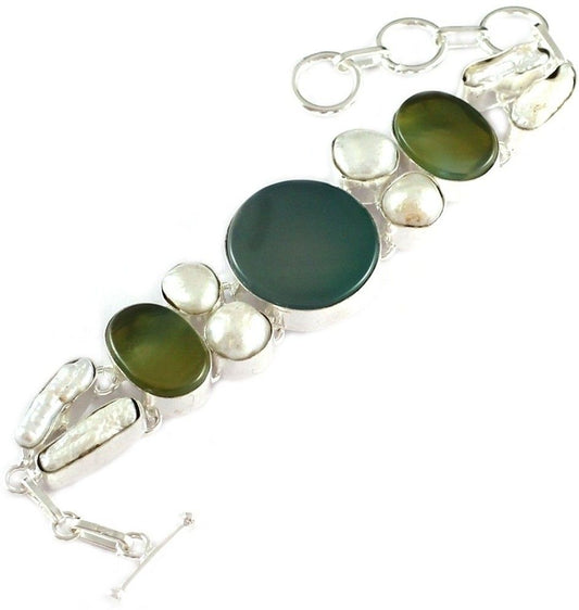 925 Silver Alloy Silver Bracelet