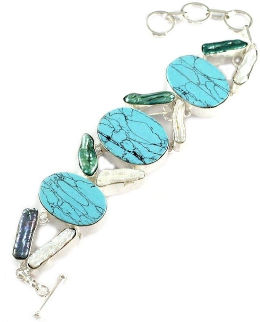 925 Silver Alloy Silver Bracelet