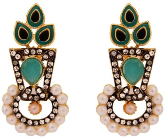Vaishali Bindi and Bangles Zircon Alloy Drop Earring