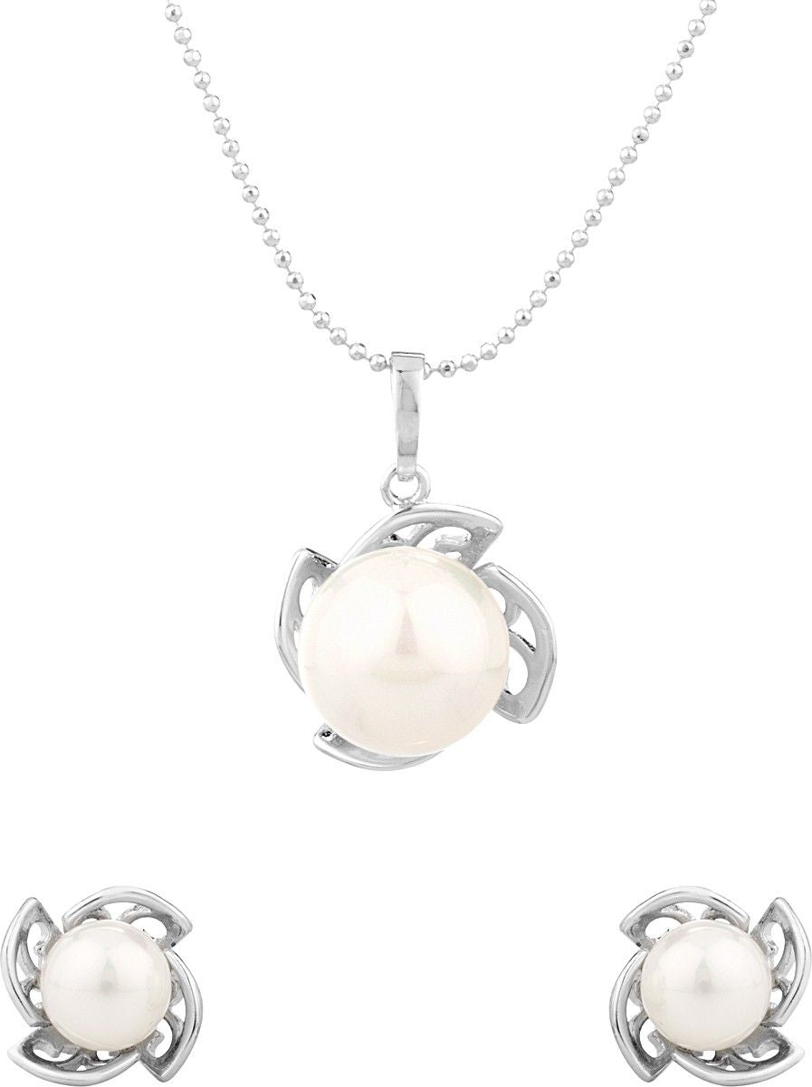 Voylla Artifictial Floral Plain Alloy Jewel Set