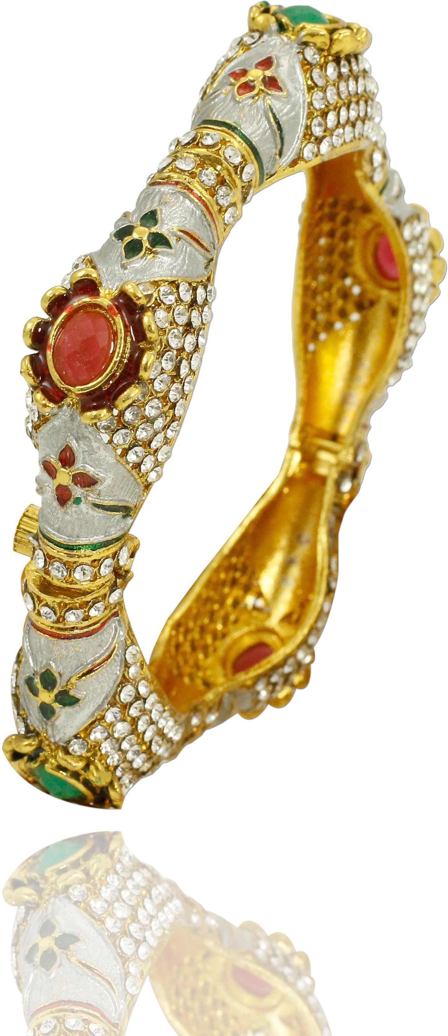 Zaveri Pearls Zinc 18K Yellow Gold Bangle