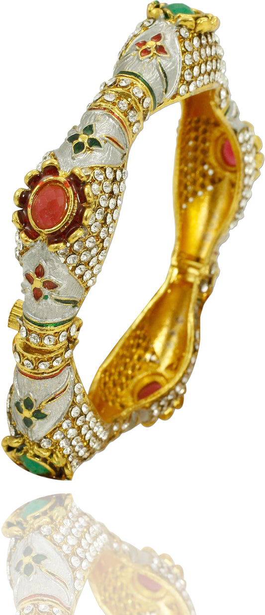 Zaveri Pearls Zinc 18K Yellow Gold Bangle